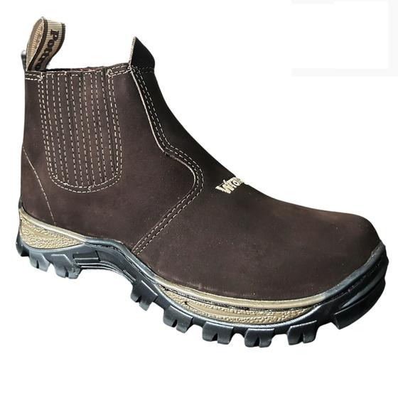 Imagem de Bota Botina Masculina Couro Legitimo Trabalho Butina Wrangler POTTRO