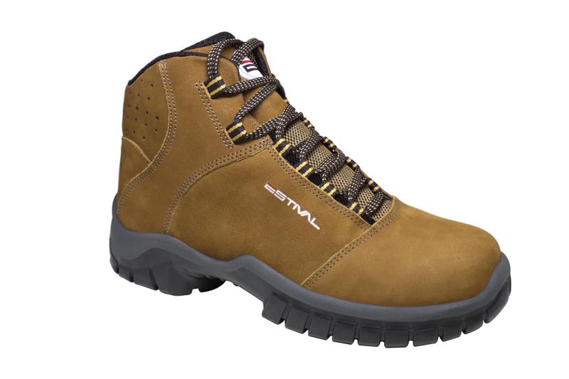 Imagem de Bota Botina Ocupacional Nobuck Dark Sapphire Estival com bico em composite Bota De Segurança