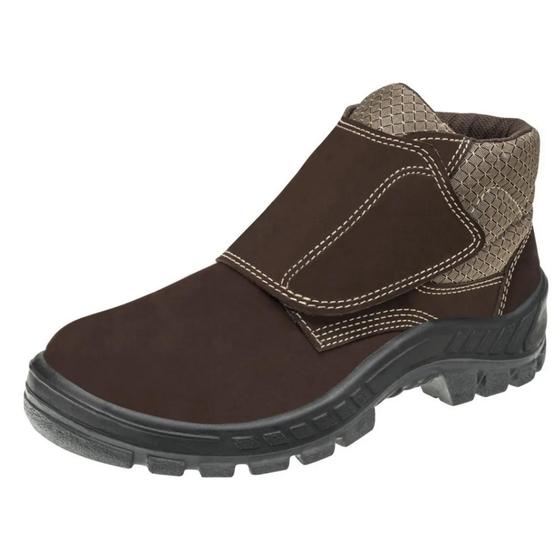 Bota Botina Segurança Epi Marluvas 50b26 tiras autocolantes Bico Pvc C.a Menor preço em Bota Botina Segurança Epi Marluvas 50b26 tiras autocolantes Bico Pvc C.a