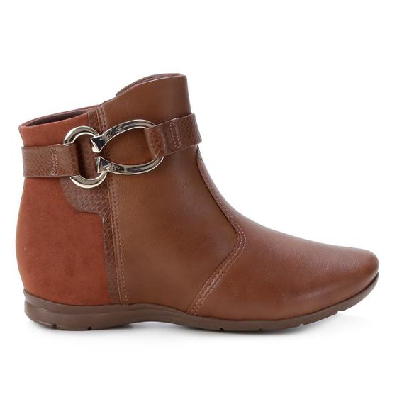 Shoe Bota Cano Curto Salto Embutido Bota Cano Curto Comfortflex