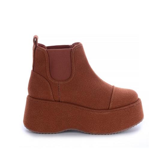 Imagem de Bota Cano Curto Elástico Elisa Camel