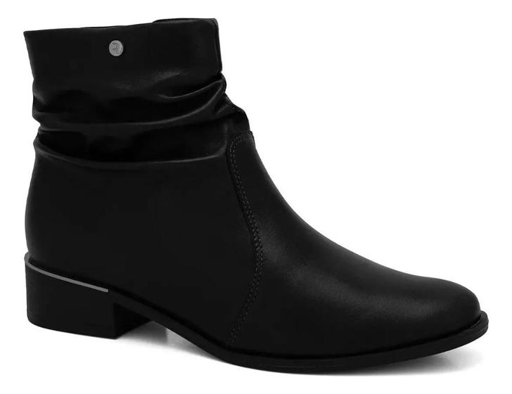 Imagem de Bota cano curto feminino ramarim slouch