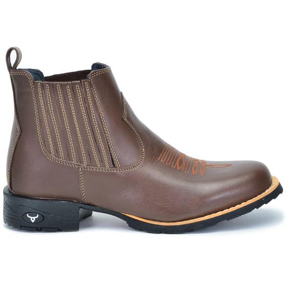 Imagem de Bota Cano Curto Masculina Country Texana Brete Boots Confortável e Macia