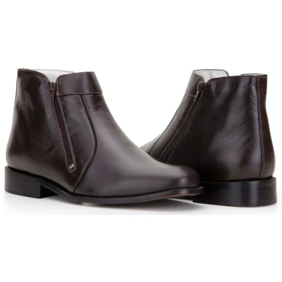 Imagem de Bota Capelli Boots em Couro com Ziper Lateral Masculina