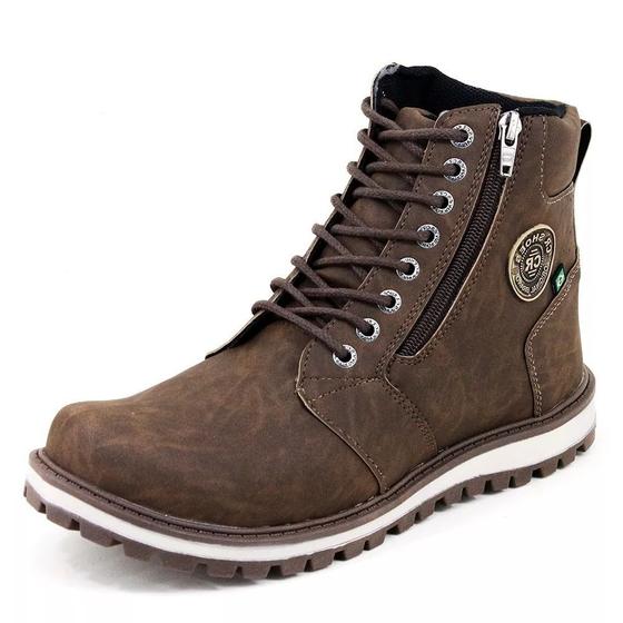 Imagem de Bota Casual CR Shoes Masculina Marrom