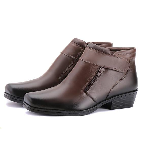 Imagem de Bota Casual Masculina Cano Curto Jungle Reta Oposta - 5625 - Café