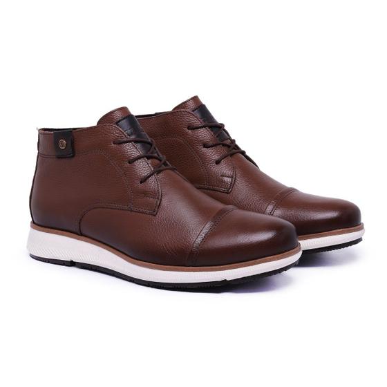 Imagem de Bota Casual Masculina em Couro Ref. 8000 Floter Café - Taurus