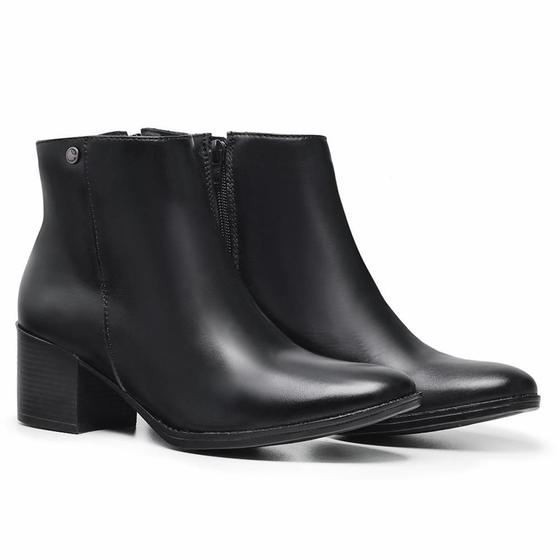 Bota Chelsea Feminino Couro Cano Curto Salto Grosso Conforto Menor preço em Bota Chelsea Feminino Couro Cano Curto Salto Grosso Conforto