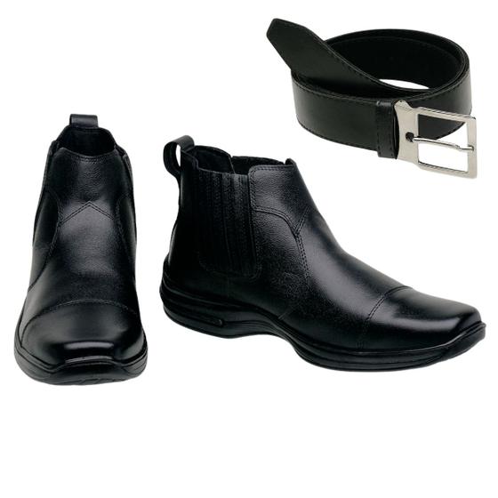 Imagem de Bota Chelsea Masculina Conforto Resistente Com Cinto
