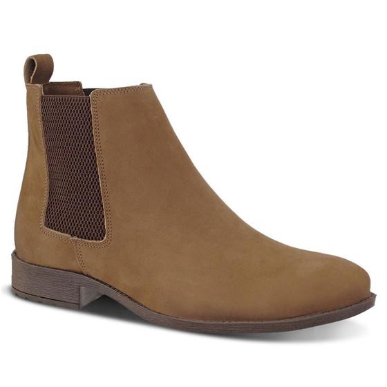 Imagem de Bota Chelsea Masculina Couro Conforto Casual Macia Elegante