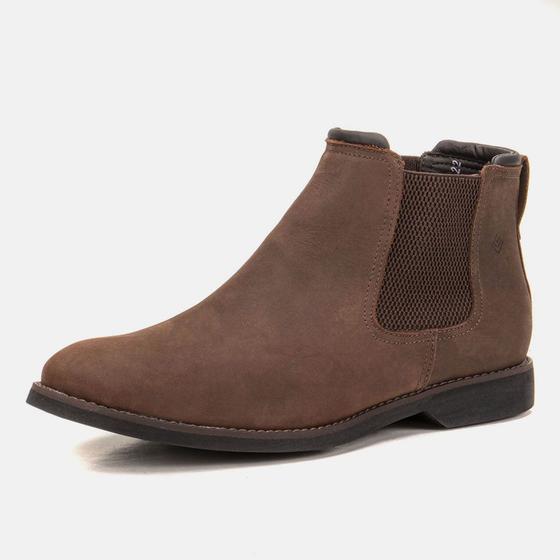 Imagem de Bota Chelsea Masculina Couro Mustang Difranca - 252 - Marrom