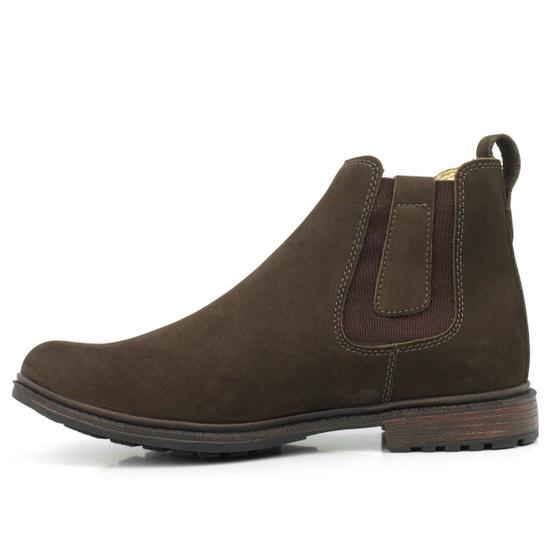 Imagem de Bota Chelsea Masculina Couro Nobuck DIfranca 103 - Café