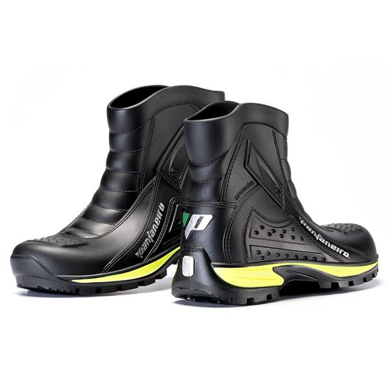 Imagem de Bota Chuva Moto Pvc Impermeável Cores Motoqueiro Pantaneiro