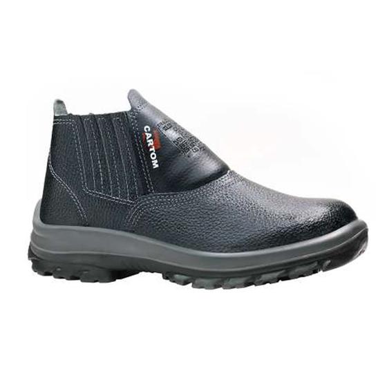 Imagem de Bota com Bico de Aço Elástica Solado PU Tam 36 TP081 CARTOM