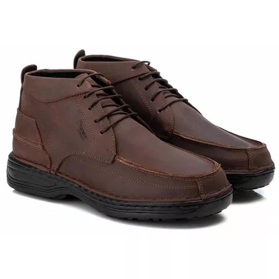 Imagem de Bota Comfort Masculino em Couro Rústico legitimo R 8004