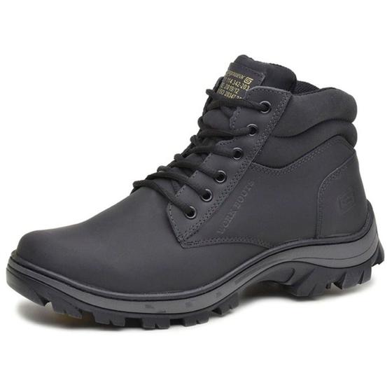 Imagem de Bota Coturno Adventure Masculino De Segurança Couro EPI CA Gogowear Alta Qualidade Macio Confortável