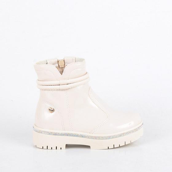 Imagem de Bota Coturno Bloompy Com Strass 9824B Off White
