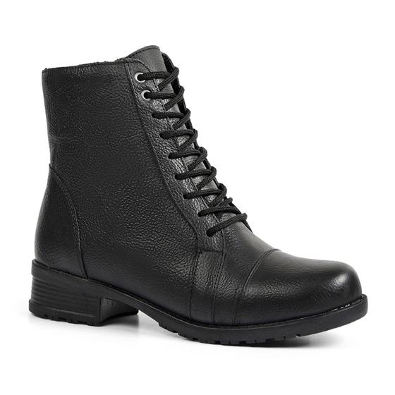 Imagem de Bota Coturno Botina Feminina com Zíper Confort Moda 9600