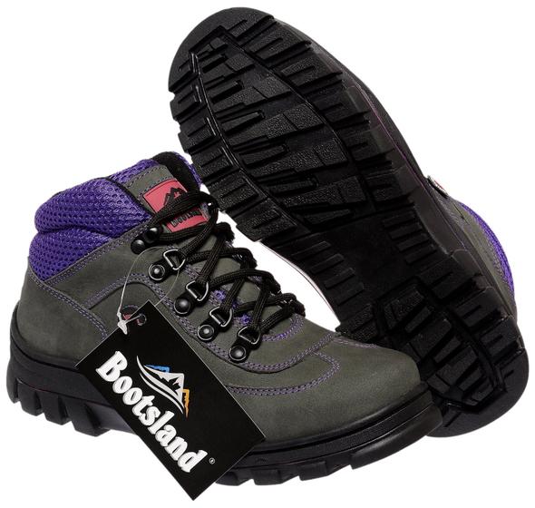 Imagem de Bota Coturno Botinha Adventure Bootsland Feminino Em Couro 