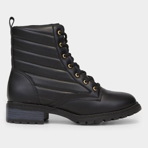 Bota Coturno Cano Curto Modare Matelassê Tratorado Feminina Menor preço em Bota Coturno Cano Curto Modare Matelassê Tratorado Feminina