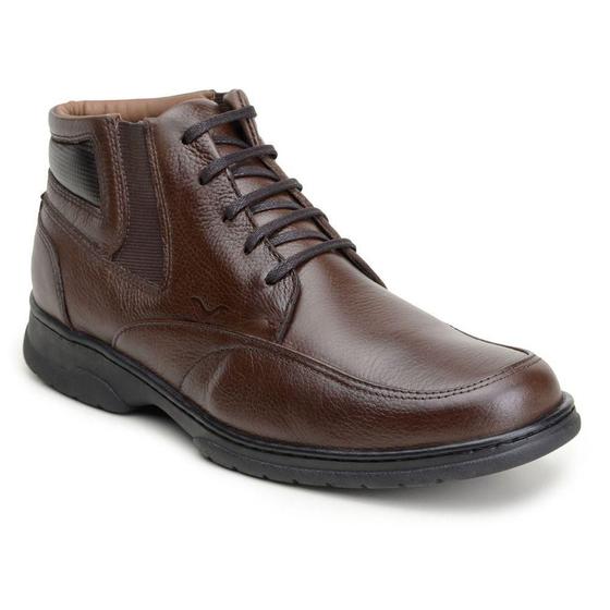 Bota Coturno Capiau 50601 Anatomic Confort Gel Flex Café Menor preço em Bota Coturno Capiau 50601 Anatomic Confort Gel Flex Café