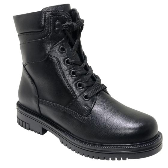 Imagem de Bota Coturno Casual Feminino Cano Médio Salto Baixo Mooncity 72186