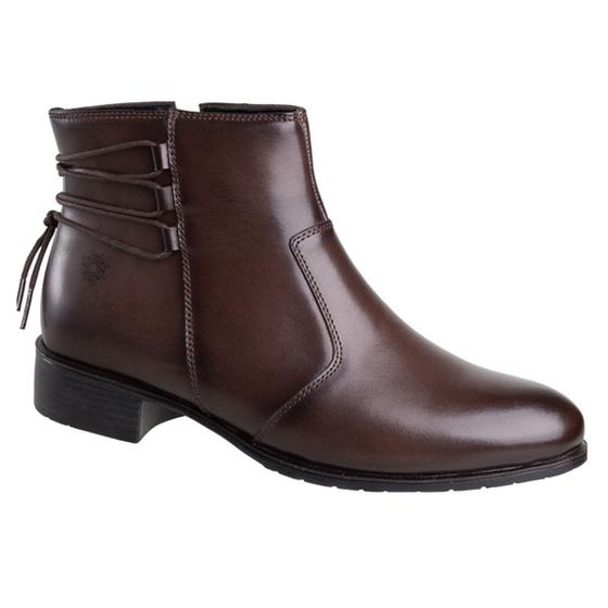 Bota Coturno Feminina em Couro Legítimo Rafarillo Imagem de Bota Coturno Feminina em Couro Legítimo Rafarillo