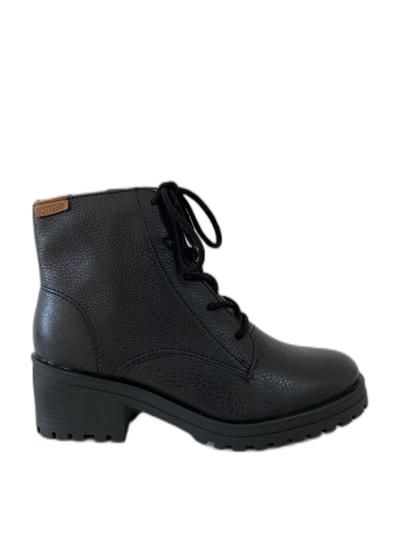 Bota Coturno Feminino Bottero Couro Burnish Preto 335301 Menor preço em Bota Coturno Feminino Bottero Couro Burnish Preto 335301