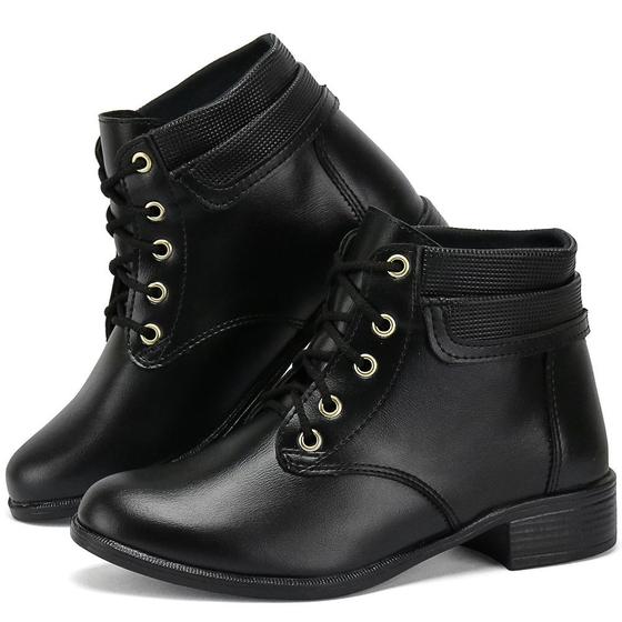 Imagem de Bota Coturno Feminino Casual Botinha Inverno Moda Elegante