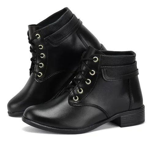 Imagem de Bota Coturno Feminino Com Cadarcos Exclusiva