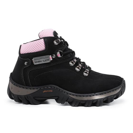 Imagem de Bota Coturno Feminino Couro Legitimo Adventure Bota Feminina Trilhas Ar Livre Aventura