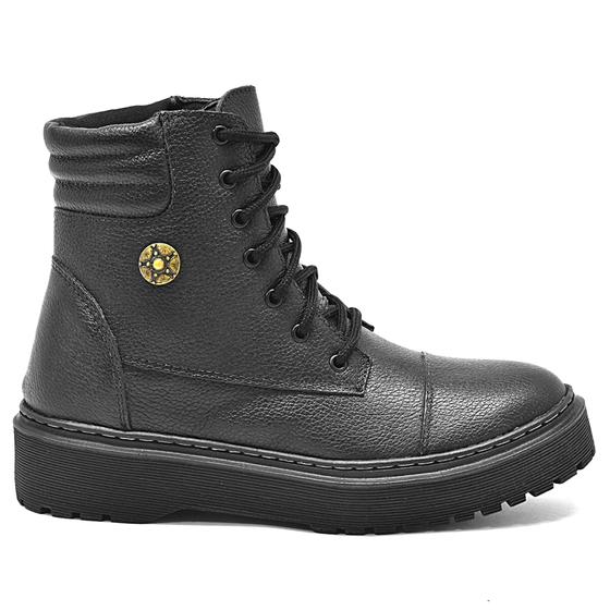 Couro Coturno ConfortÃ¡vel Coturno Militar Masculino Troller