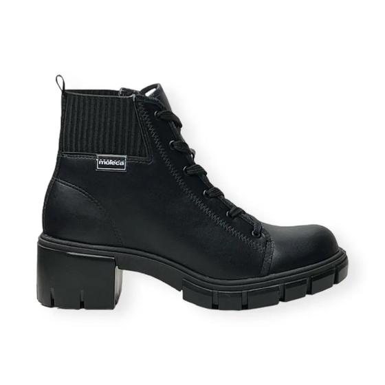 Imagem de Bota Coturno Feminino Moleca Salto 5338103 23624 Pto