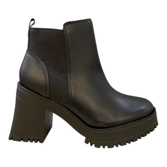 Imagem de Bota Coturno Feminino Vizzano Pelica Tratorada Elástico 3091100 Preto