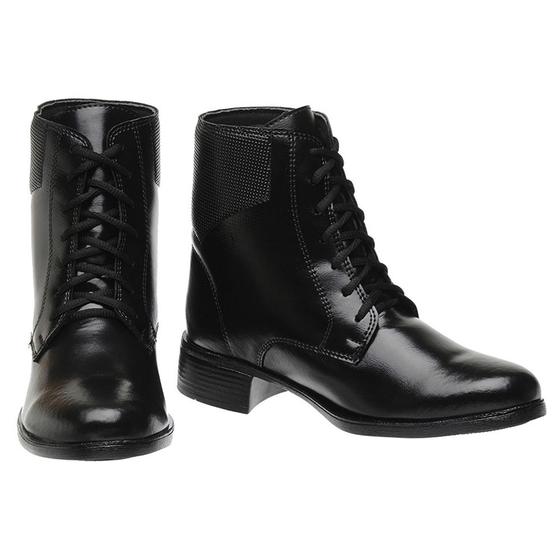 Imagem de Bota Coturno Lisa M&D Store Bico Redondo Fecho em Cadarço