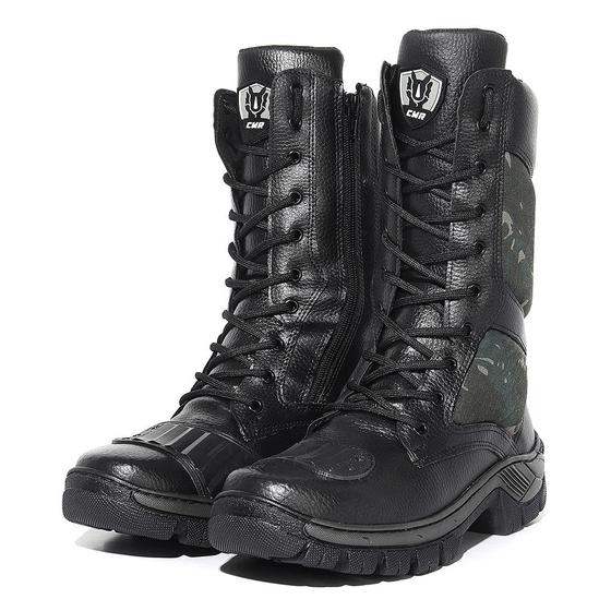 Imagem de Bota Coturno Masculina Adventure Casual Militar Proteção Marcha Cano Longo Motociclista Rocam