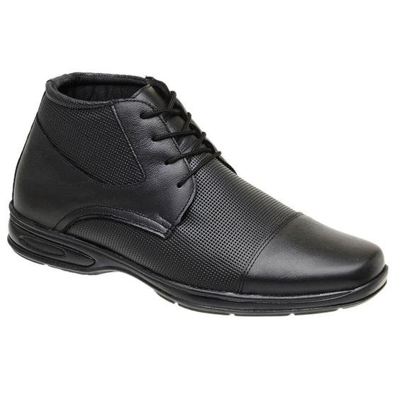 Imagem de Bota Coturno Masculina Ortopédica Urbana Leve e Confortável