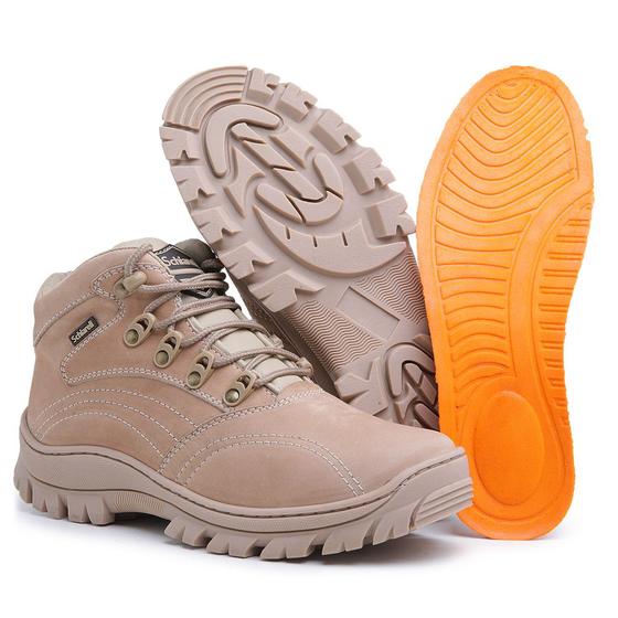 Imagem de Bota Coturno Masculino Couro Schiareli 970 Cano Curto Adventure