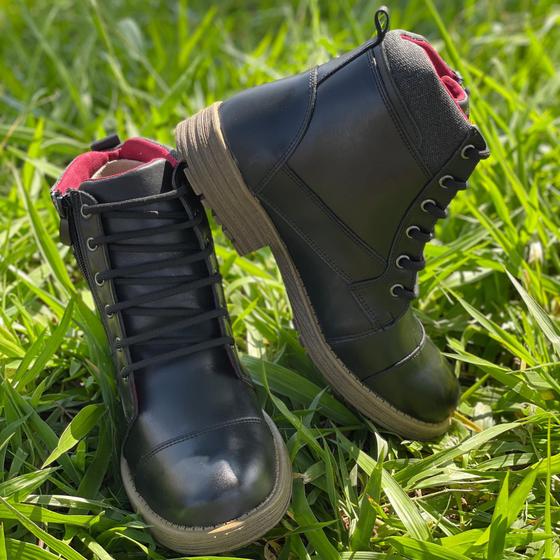 Imagem de Bota Coturno Masculino em Couro Bovino Legítimo