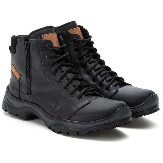 Imagem de Bota Coturno Masculino Lenhador Em Couro 3545