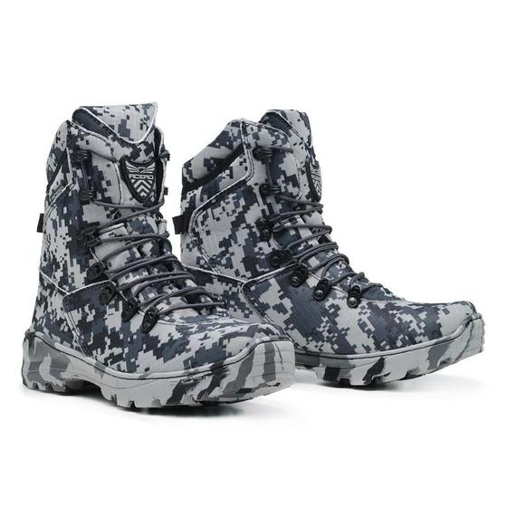 Imagem de Bota Coturno Militar Acero Couro Masculino Macio Resistente