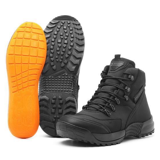 Imagem de Bota Coturno Militar Acero One Mid Preto  Cano Curto 