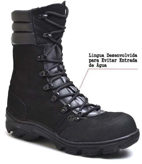 Imagem de Bota Coturno Militar Tático Unisex Couro Macio