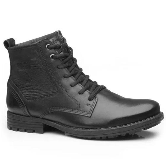 Bota Coturno Pegada Masculina Couro Preto Anilina 180731-03 Menor preço em Bota Coturno Pegada Masculina Couro Preto Anilina 180731-03