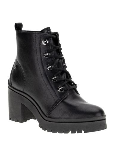 Imagem de Bota Coturno Salto Grosso Baixo Feminino Ramarim 2350122 Preto