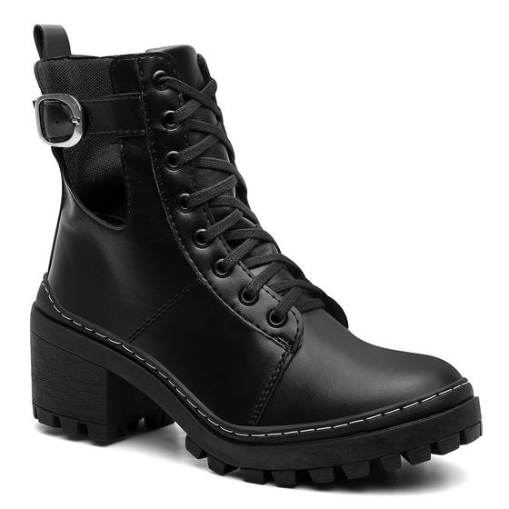 Imagem de Bota Coturno Tratorado Com Salto Blogueira