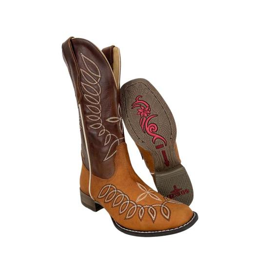 Imagem de Bota Country Texana Feminina Goyazes Flex Dallas Terra Ref: 213212CF