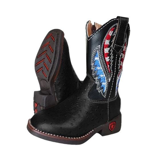 Imagem de Bota Country Texana Infantil Couro Masculina Menino