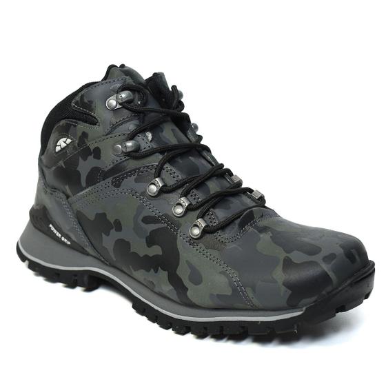 Imagem de Bota Couro Bull Terrier Elite II Camuflada Masculina - Chumbo