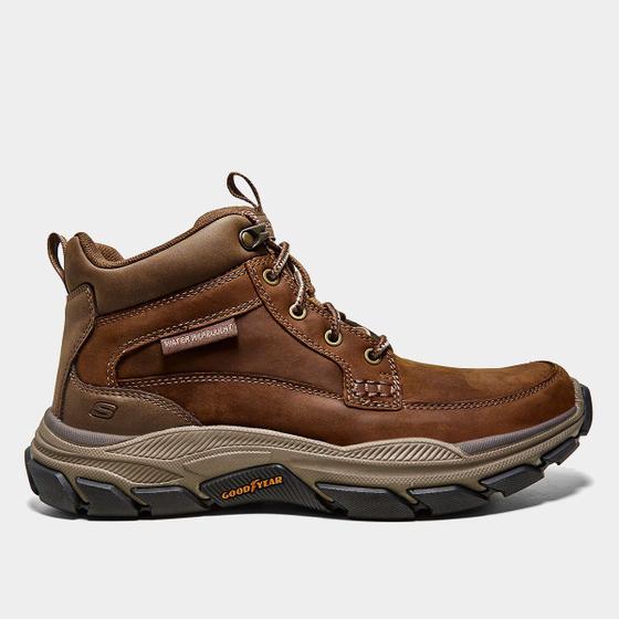 Imagem de Bota Couro Skechers Respected Boswell Masculina